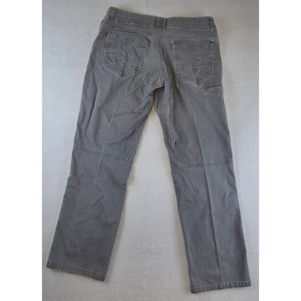 Kuhl Kanvus Jean Men's 34x30 Grey Stretch Canvas Hiking Pants Free Ryde 5114 - Picture 5 of 15